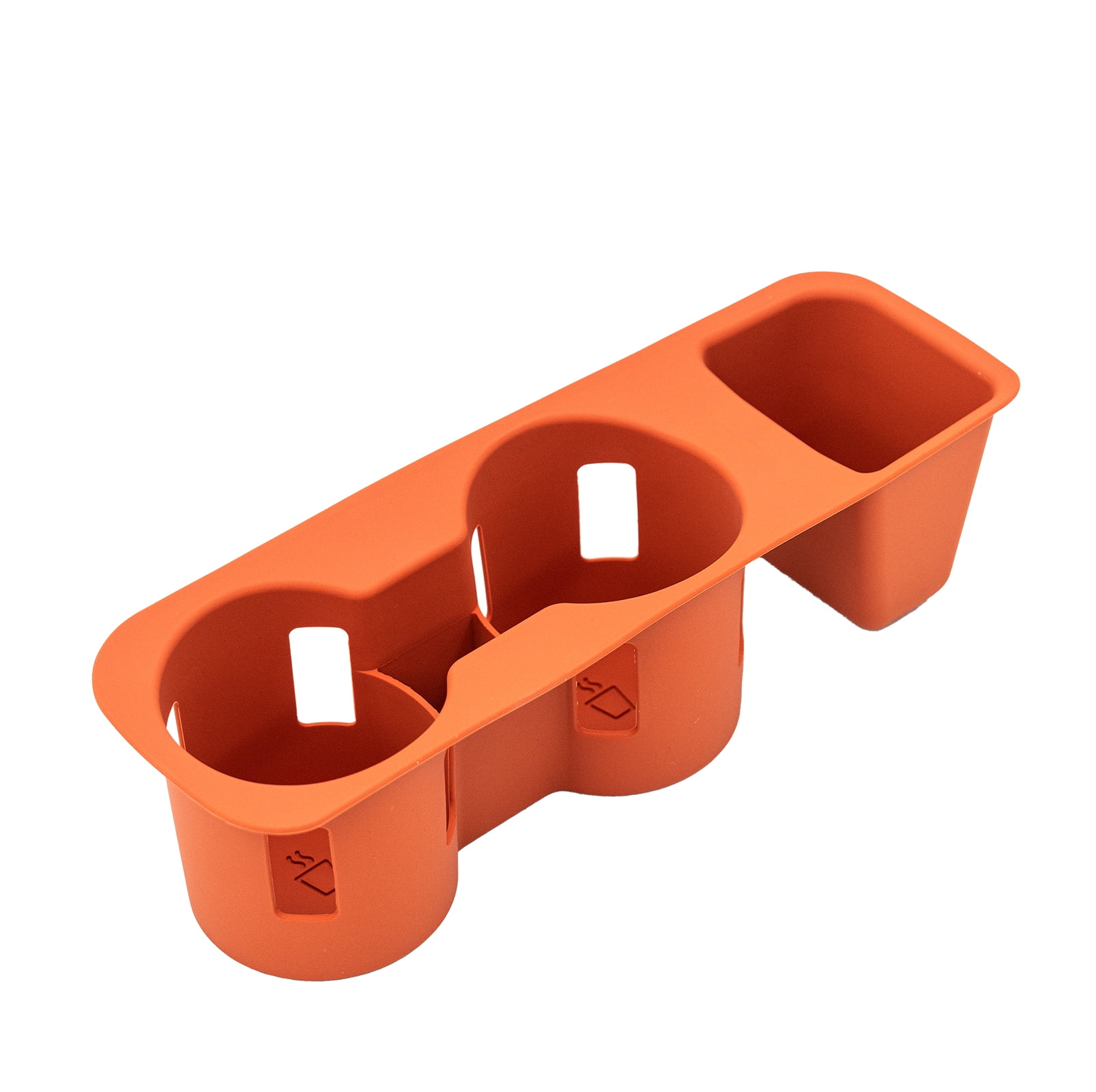 Cup Holder Compatible with 2022-2025 2026 Ford Maverick Cup Holder Silicone Insert Center Console Drink Holder Silicone Orange Bottle Holder Interior Decoration for 2024 Maverick Accessories