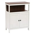 thumbnail image 3 of HomeStock Handmade Home White Wood 2-Door Bathroom Storage Cabinet, 3 of 8