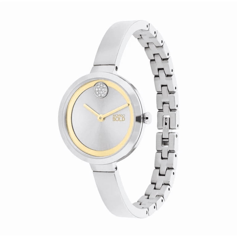 MOVADO Bold Silver Dial Stainless Steel Ladies Watch bangle NEW✓SWISS✓ Movado Bold Trend Silver Steel Bangle Styled  main image 4