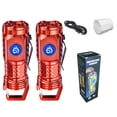 thumbnail image 2 of Btomtd Flashlight,Super Bright Flashlight,Flashlight Bright Rechargeable Ultra-bright Small Portable Outdoor Lighting Shooting Household Mini Three-eye Small Steel 2pc Flashlights For Home, 2 of 4