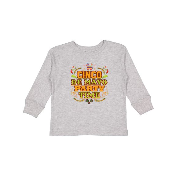 Inktastic Cinco de Mayo Party Boys or Girls Long Sleeve Toddler T-Shirt