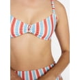 thumbnail image 4 of Time and Tru Women's and Women's Plus Knot Front Bralette Bikini Top, Sizes XS-3X, 4 of 5