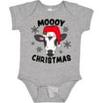 thumbnail image 3 of Inktastic Moooy Christmas with Cute Holstein Cow and Snowflakes Boys or Girls Baby Bodysuit, 3 of 5