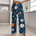 thumbnail image 2 of Basketball Football Pajamas Leisure Trousers Soft Warm Sleepwear Bottoms Loose Retro Nightwear, 2 of 6