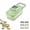 6 X Blades+drain Basket, variant on ABCISI Vegetable Chopper with Container, 6-in-1 Mandoline Slicer and Grater with Stainless Steel Blades, Hand Guard and Drain Basket for Potato, Carrot, Cucumber and Onion, Green
