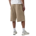 thumbnail image 6 of Bermuda Shorts for Men Under Knee Baggy Sweat Shorts 2026 Fleece Cotton Y2k Shorts Casual Shorts Hem Gym Shorts with Pockets Camel L, 6 of 6