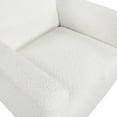 thumbnail image 5 of Cterwk Boucle Fabric Armchair Accent Chair for Living Room, Bedroom, Office, White, 5 of 6
