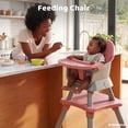 thumbnail image 4 of AILEEKISS 8-in-1 Baby High Chair, Toddler Booster Seat with Dishwasher-Safe Tray, Pink Grey, 4 of 12