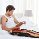 thumbnail image 5 of Fotbe Silhouette Trumpet Red Art Pantalones de Pijama para Hombre, Pantalones de Dormir, Pantalones de Casa con Cintura Ajustable y Bolsillos-X-Large, 5 of 6