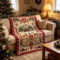 thumbnail image 6 of Eoozwa Christmas Ornaments Flannel Throw Blanket All Season Using Ultra Soft Fuzzy Plush Cozy Non-shedding Blanket for Couch Sofa Bed Camping, Ideal Gift for Adults, 6 of 8