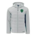 thumbnail image 2 of Men's-Cutter & Buck  Gray Seattle Sounders FC Evoke Hybrid Eco Softshell Recycled Full Zip Hooded Jacket, 2 of 3