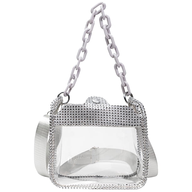 Bolsa De Hombro Bolsos de gelatina de PVC, bolso de moda para mujer, bolsos de hombro de diseño transparente, bolsos