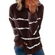 thumbnail image 1 of Pntutb moda mujer cuello redondo manga larga camiseta otoño estampado blusa suelta tops Pntutb Pntutb-4537, 1 of 5