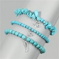 thumbnail image 5 of FENOHREFE 3x Fashionable Star And Moon Pendant Bracelets Set Beaded Wrist Band For Ladies Sturdy Crystal Alloy Wrist Chain, 5 of 7