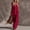 #0204-Red, variant on Womens Cotton Linen 2 Piece Outfits Summer Casual V Neck Sleeveless Tops Wide Leg Long Pants Casual Set with Pockets