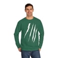 thumbnail image 3 of Effete Feline Claw Marks Scratch Unisex Crew Sweatshirt, 3 of 4