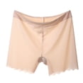 thumbnail image 3 of Calzoncillos de mujer de seda de hielo, bragas de talla grande, calzoncillos tipo bóxer de seguridad transpirables, lencería, ropa interior, albaricoque, 3XL Vogacara AP001217-03B, 3 of 7