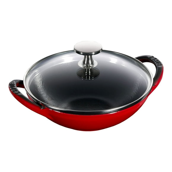 STAUB Specialities 16 cm / 6.5 inch Cast Iron Wok, Cherry