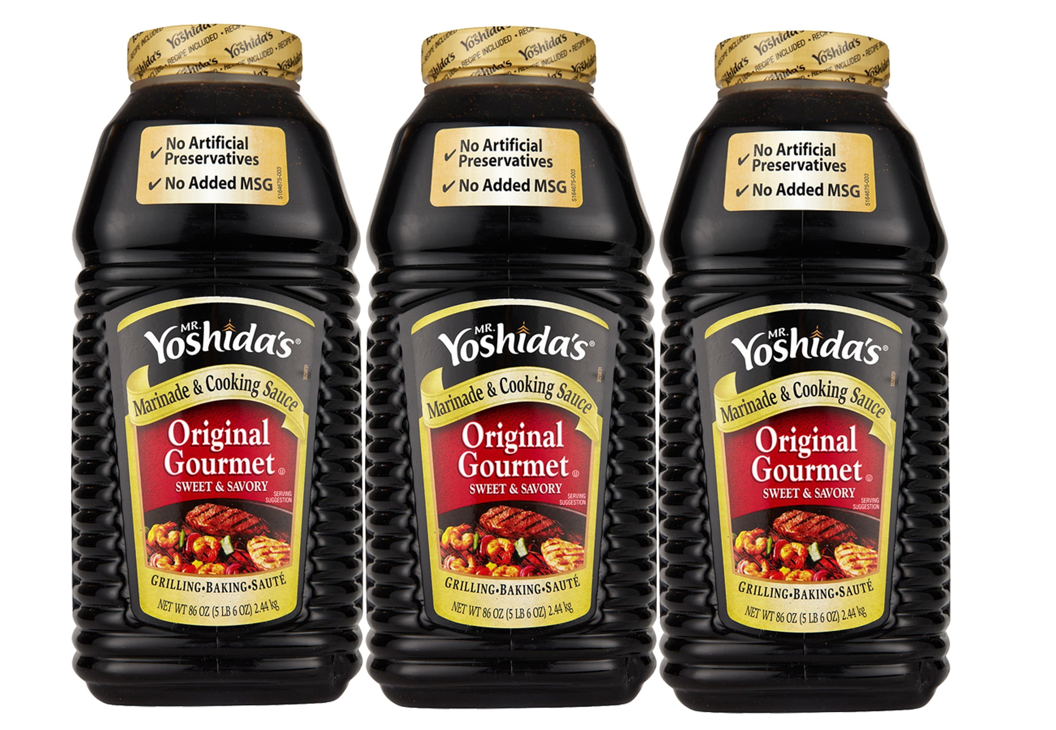 6 Pack Mr. Yoshida's Original Gourmet Sauce (86 oz.) - Roasted