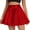 Red, variant on yillto Womens Mini Skirts Sparkly Party Prom High Waist Pleated A Lined Short Sequin Flared Skater Skirt