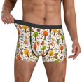 thumbnail image 3 of Men's Boxer Briefs, Animals forest Soft Comfy Mens Underwear Boxer Briefs Breathable With Widen Waist, 3 of 7