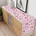 thumbnail image 4 of Botanical Pink Table Runner - 60 Inch Long, Kitchen Dining Table Runner Dresser Scarves, Vintage Ferns Herbs Country Plant Leaf Farmhouse Decor for Coffee Tables Wedding Party Banquet, 4 of 8