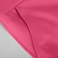 thumbnail image 6 of Olyvenn Women's Plus Size Pants with Pockets Soft Stretch Work Slacks Elastic Waisted Fold Bottom Wide Leg Solid Color Trousers Hot Pink S, 6 of 8