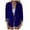Navy, variant on Lolmot Womens Casual Blazers Open Front Long Sleeve Lapel Button Slim Work Office Blazer Jacket