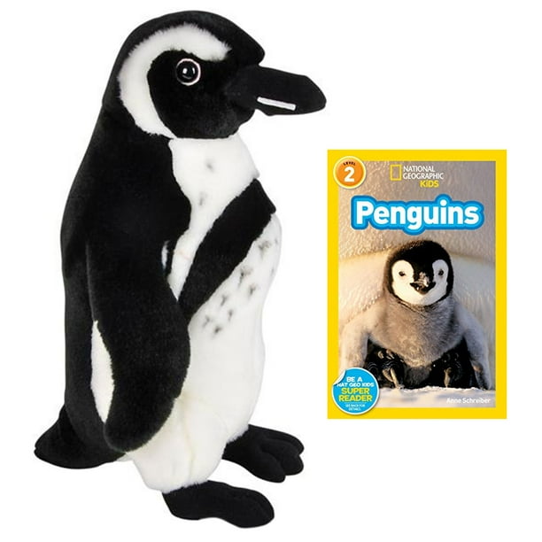 Wildlife Tree Penguin Stuffed Animal + National Geographic Book Penguins (L2) - Walmart.com