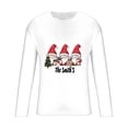 thumbnail image 4 of Handshe Men's Casual Christmas Print Long Sleeve Shirt, Fashionable Holiday Graphic Crew Neck Top with Sporty Design for Christmas Parties and Casual Outings, 4 of 5