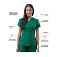 thumbnail image 3 of Adar Pro Scrubs For Women - Tailored Peplum Scrub Top, 3 of 7