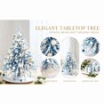 thumbnail image 4 of DIY Beaded Christmas Tree Craft Kit for Adults, Ice‑Blue Crystal Tabletop Tree with Snowflake Reindeer Charms, Xmas Handmade Gift, 4 of 5