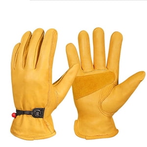 Gants de jardinage, gants de travail Empêcher les gants de sécurité pour le travail Gants à cowhide faux Gants haute intensité