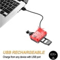 thumbnail image 4 of paquetes de luces traseras para bicicleta, luces traseras ultra brillantes recargables por USB, opción de modo de 4 luces, luces traseras para bicicleta seguras para casco de bicicleta, 4 of 5