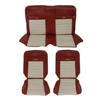 Scott Drake 65CP-P-FULL-R-W 1965 Coupe Full Set Coupe Pony Upholstery Red/White