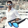 thumbnail image 5 of Wovilon Sunglasses Bluetooth Earphone Frames Tenor, Smart Glasses, Bluetooth Audio Sunglasses, With Open Ear Headphones, Rectangular, Black, 5 of 6