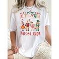 thumbnail image 1 of 1pc Women'S Casual Crew Neck T-Shirt with Colorful Fairy Tale Characters Print, Polyester Knit Fabric with Medium Stretch, Geometric Pattern, Fashionable Short Sleeve Top for All Seasons, 1 of 6