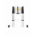 thumbnail image 1 of Escalera Telescopica 3.8 Xtellar plateada Metros Retractil Facil De Guardar, 1 of 5