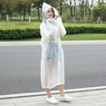 thumbnail image 2 of BESTYASH 2Ud Adulto Rain Poncho Transparente Y Portátil Con Puños Elásticos Para Excursiones Y Camping, 2 of 8