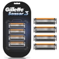 thumbnail image 1 of Repuesto de Rastrillo Gillette Sensor3 para Rasurar la Barba, 4 pzas, 1 of 5