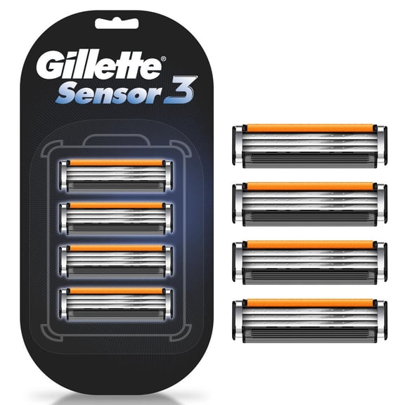 Repuesto de Rastrillo Gillette Sensor3 para Rasurar la Barba, 4 pzas