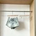 thumbnail image 5 of EaseDay Women's Jean Shorts, Low Rise Stretchy Denim Mini Shorts, Y2k Trendy Micro Jorts, Summer Casual Distressed Short Jeans for Concert Outfits, 5 of 7
