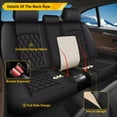 thumbnail image 4 of AOMSAZTO Car Seat Covers Full Set Fit for Hyundai Santa Fe 2007-2024 2025: Waterproof Leather Automotive Seat Cushion Protector（Black), 4 of 7