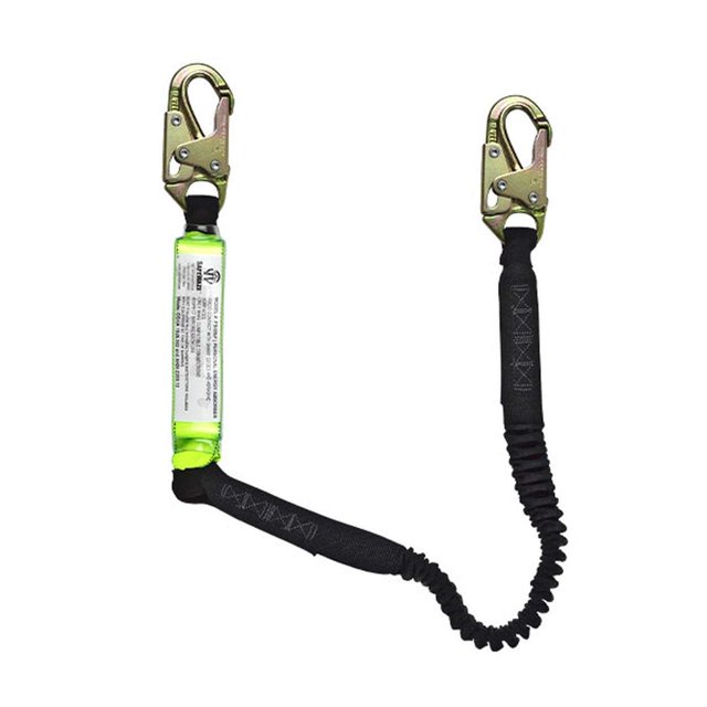 Safewaze FS570 High Profile Elastic Energy Absorbing Lanyard w/Snap Hooks