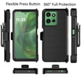 thumbnail image 3 of For Motorola Moto G Power 5G 2025 Case,Takfox Holster Phone Case with Built-in Screen Protector Swivel Belt Clip [3 Layers] Heavy Duty Full Body Protection Shockproof Kickstand Cover- Black, 3 of 9