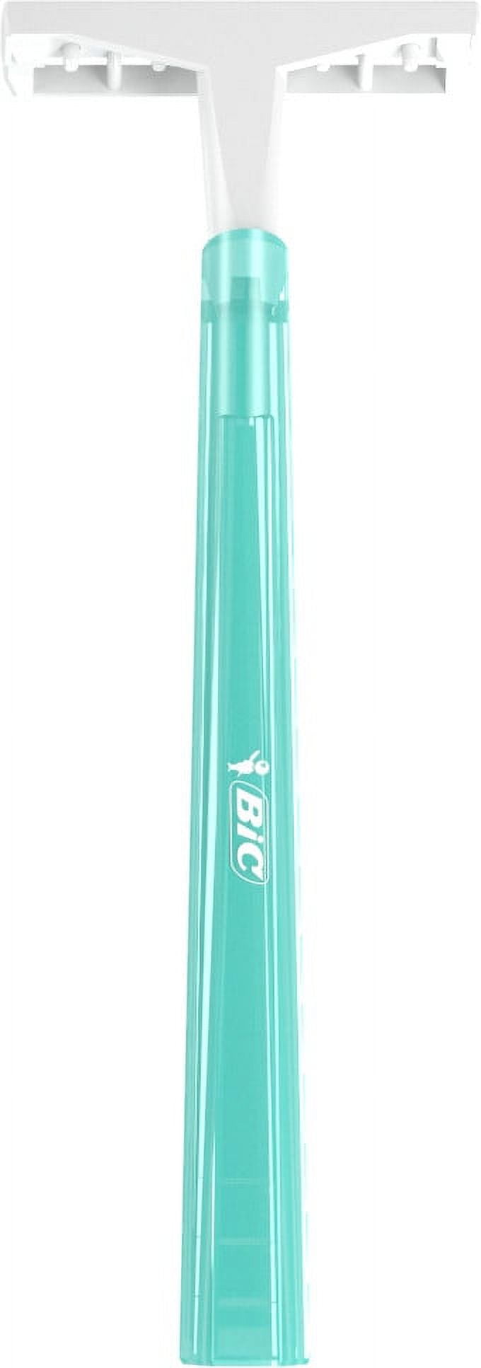 BIC Silky Touch Women's Disposable Razor, Twin Blade, Pack of 8 Razors, For a Soothing, Comfortable Shave