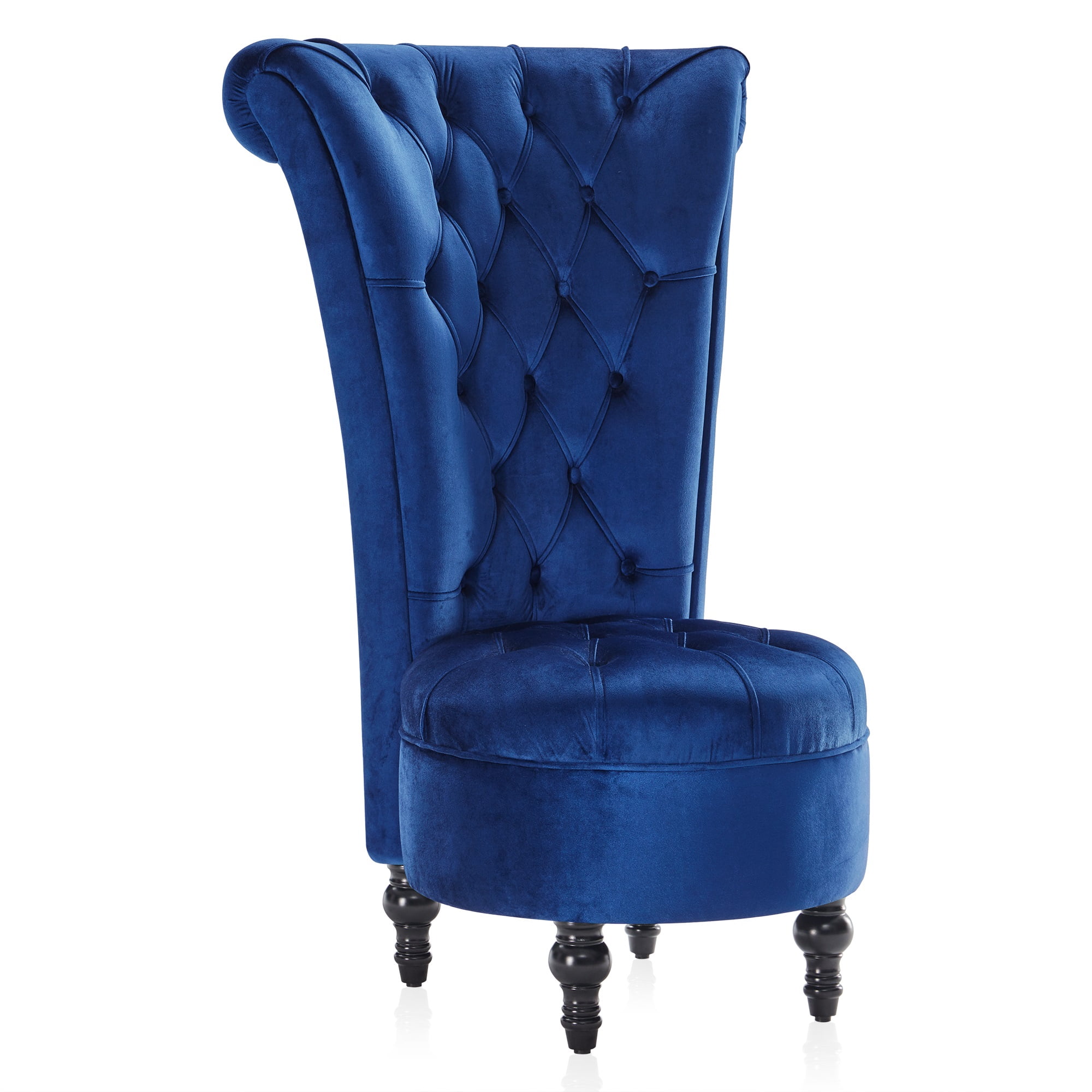 BELLEZE Modern Velvet Tufted Tall Nailhead Trim Cushioned Living Room