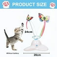 thumbnail image 2 of Juguetes para gatos, divertidos deportes, juguetes giratorios para gatitos con aleteo eléctrico, rompecabezas para gatos con mariposas, 2 of 5