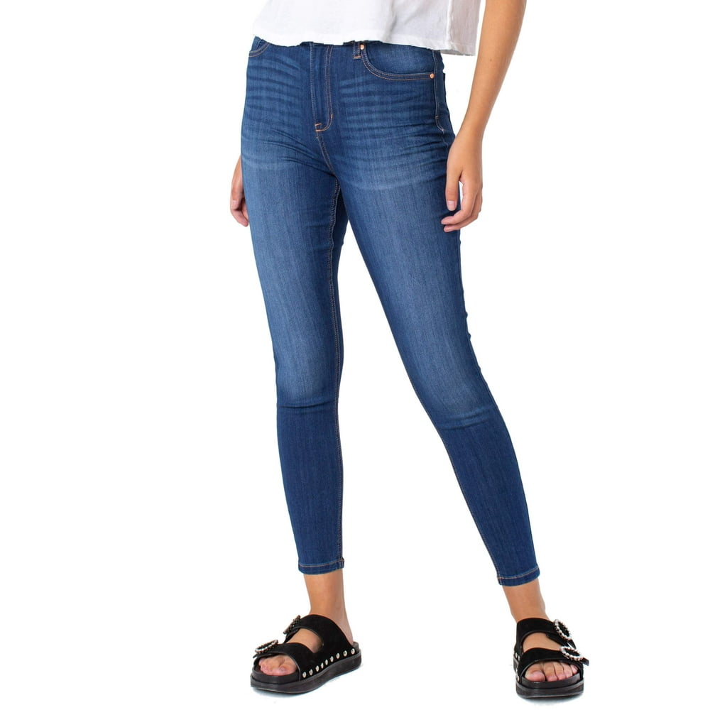 celebrity pink high rise ankle skinny