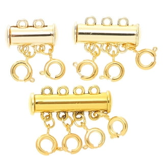 Gold and Silver Magnetic Lobster Clasp DIY Necklace Clasps and Closures Snap Multi Strand Jewelry Clasps Connector Chain Extender Jewelry Making
